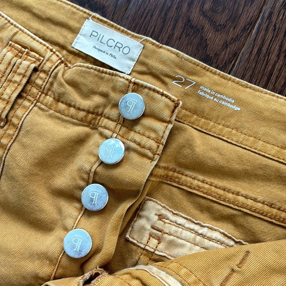 Anthropologie Pilcro The Yaya Crop Flare Pants by Pilcro in Bronze Size 27 - Picture 6 of 10